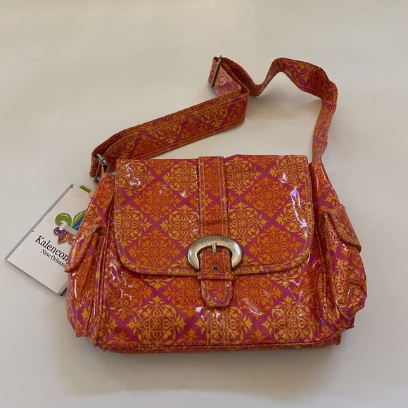 Kalencom New Orleans Midi Buckle Diaper Bag Oil Cloth Eco-Friendly UNUSED - Picture 1 of 10